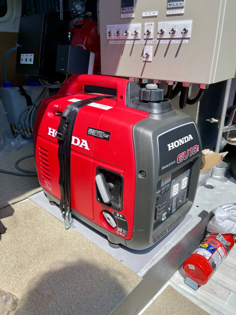 発電機のオイル交換